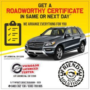 Roadworthy Certificate (RWC) & Car Service Mechanic Berwick.